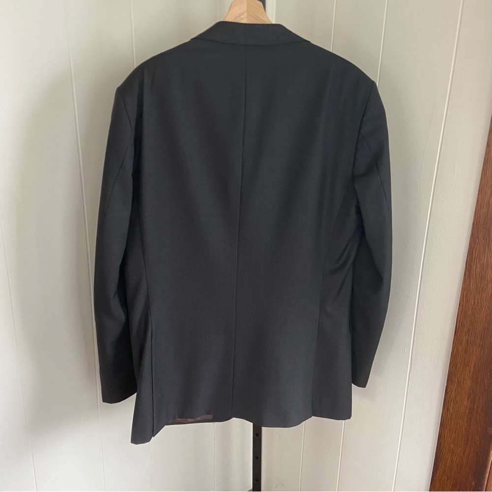 SUITSUPPLY Gray Stripe Super 110s Wool Vitale Barberis Canonico Sport Coat 42L - Picture 3 of 10